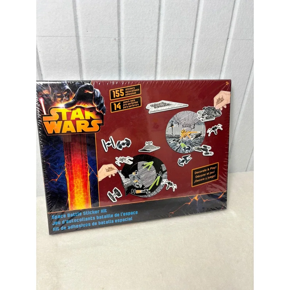 Star Wars Space Battle Sticker Kit Sandylion 155 Stickers 14 Punch-Outs Sealed